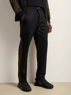 Fabiani Men's Black & Gold Co-Ord Sweatpants