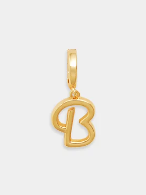 14ct Gold Plated Initial B Charm