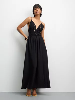 The FIX Women's Black Strappy Dress