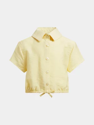 Jet Younger Girls Yellow Bamboo Shirt