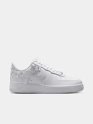 Nike Women's Air Force 1 White/Silver Sneaker