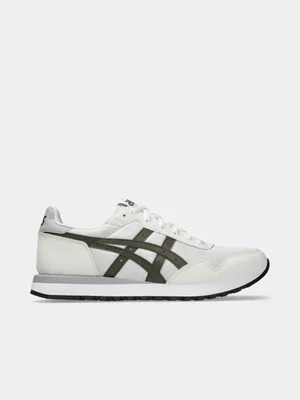 Mens ASICS Tiger Runner White/Brown Sneaker