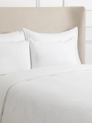 Granny Goose Piping Trim Duvet Cover Set 200 Thread Count Sage