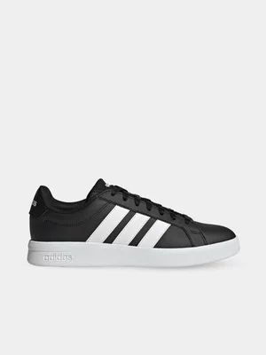 Mens adidas Grand Court Base 3.0 Black/White Sneaker