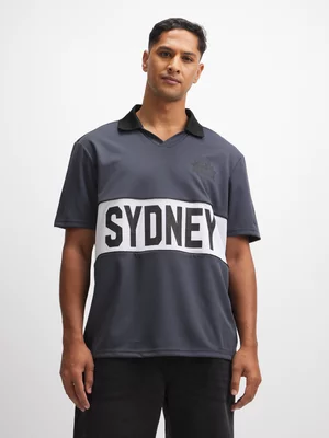 Jet Men's Charcoal Sydney Stadium Golf Shirt