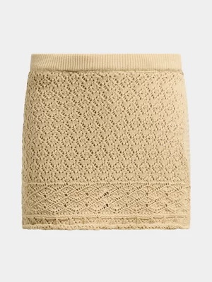 Girls Co-Ord Crochet Skort