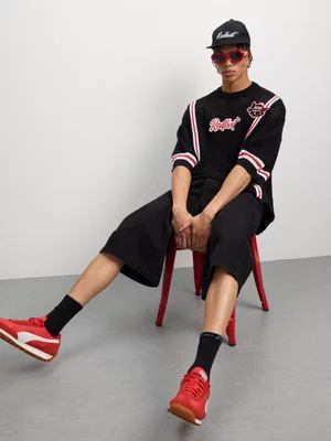 Redbat Athletics Men's Black Knit Top