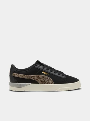 Women's Puma Jada Classic Animal Flair Black Sneaker