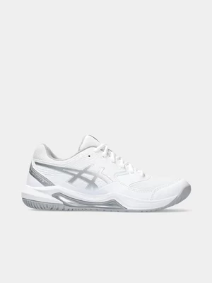 Asics Womens Gel-Dedicate 8 White/Silver Tennis Shoes 
