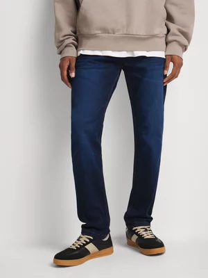 Relay Jeans Men's Sustainable Straight Leg Dark Blue Denim