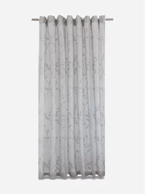 Volpes Caitlin Silver Eyelet Lined Curtain