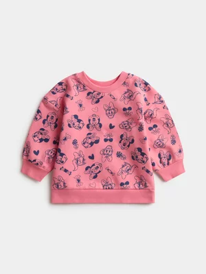 Jet Toddler Girls Dusty Pink Minnie Daisy Active