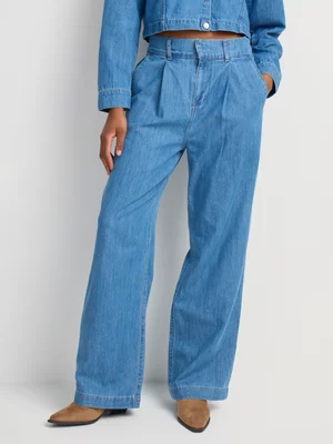 FF Denim Elasticated Wide Leg Co-Ord Jeans