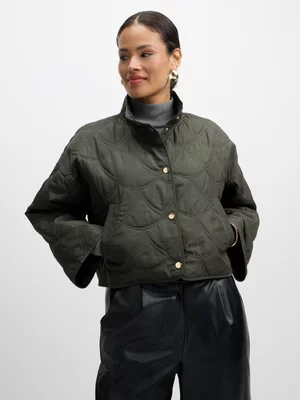 Jet Women’s Olive Quilted Kimono Jacket