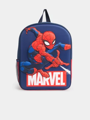 Jet Younger Boys Marvel Spiderman Navy Backpack
