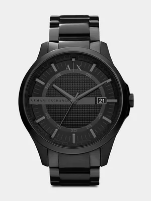 Armani Exchange Black Plated Bracelet Watch