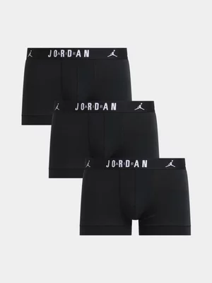 Jordan Men's Flight 3 Pack Black Trunks