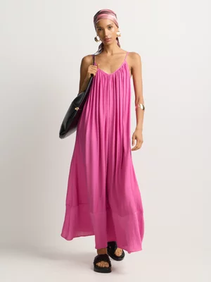 Strappy Trapeze Maxi Dress