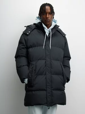 Redbat Men's Black Parka Jacket