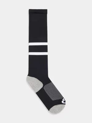 TS Non Slip Black/White Soccer Socks