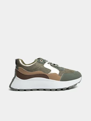 Womens TomTom Tame Green/White Sneaker