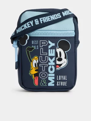 Jet Younger Boys Blue Mickey & Friends Sling Bag