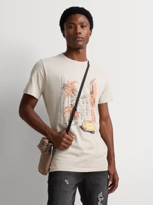 Relay Jeans Men's Regular Fit Stone Graphic T-Shirt