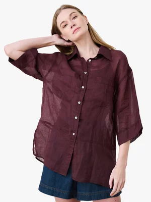 Women's Me&B Chocolate Rami Soft Shirt