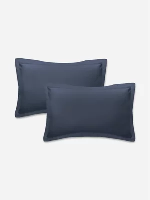 Volpes Cotton 200tc Oxford Midnight Blue Pillowcase Pair