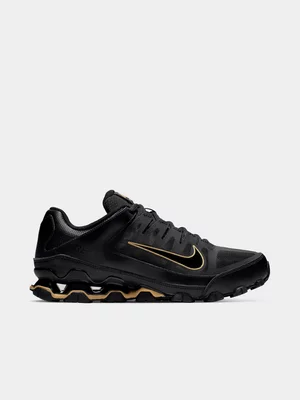 Mens Nike Reax 8 TR Mesh Black/Gold Workout Shoes 