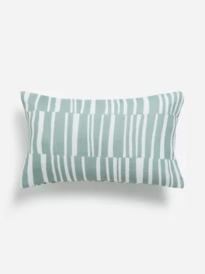 Jet Home Abstract Liner Sea Green Cushion