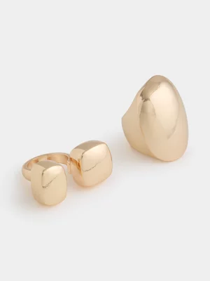 2 Pack Chunky Rings