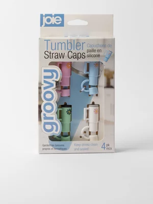 Joie Silicone Tumbler Straw Caps 4 Piece