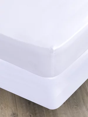 Volpes Polycotton 144tc White Fitted Sheet