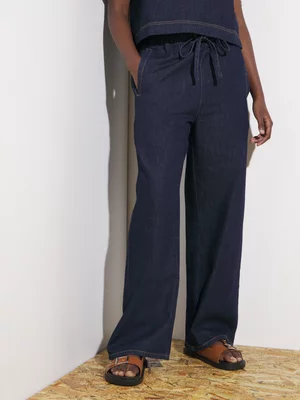 Women's Canvas Co-ord Denim Pants