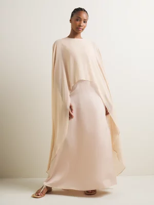 Women's Iconography Cape Maxi Dress