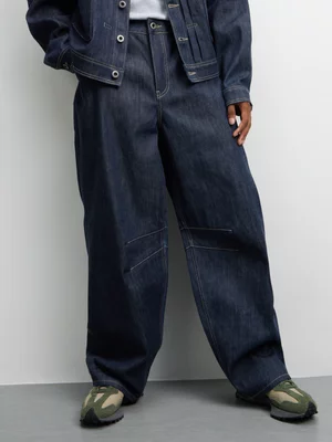 Rebat Men's Raw Barrel Entry Blue Jeans