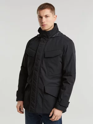 G-Star Men's Padded Hooded Neo-Black Field Jacket