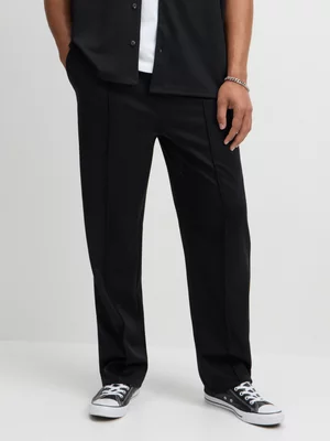 Jet Men's Black Pique Pintuck Pants Set