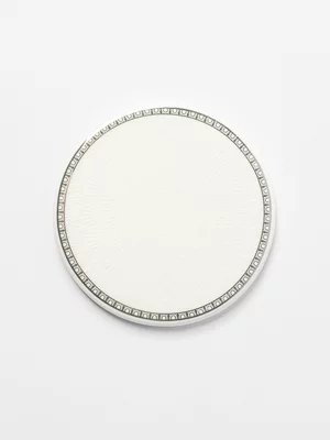 AH Milan Platinum Rim Coasters Set of 4