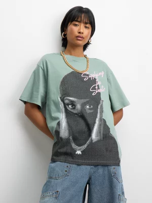 Redbat Women's Photographic Balaclava Green T-Shirt 