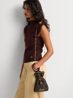 Luella Metal Detail Pouch Bag