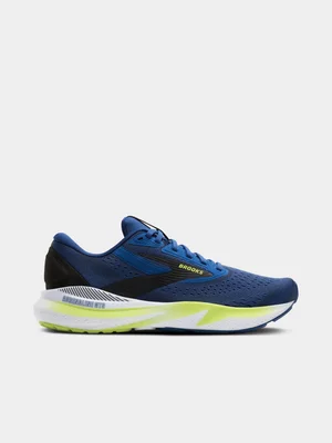 Brooks Mens Adrenaline GTS Navy/Lime Running Shoes 