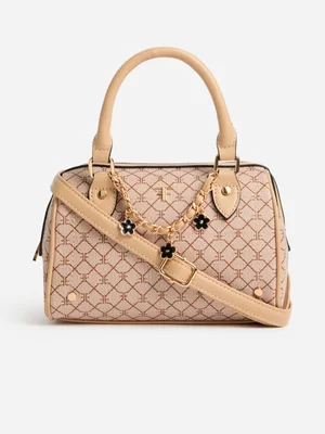 FF Monogram Mini Barrel Bag