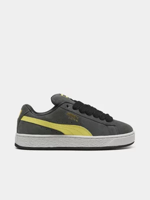 Puma Junior Suede XL Grey/Yellow Sneaker