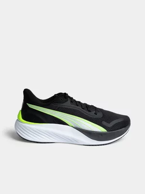 Mens Puma Pounce Lite Black/Green Sneaker