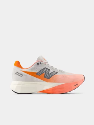 New Balance Womens FuelCell SuperComp Elite v5 NYCM Urgent Red/White Running Shoes 