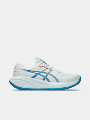 ASICS Mens Gel-Cumulus 28 White/Blue Running Shoes