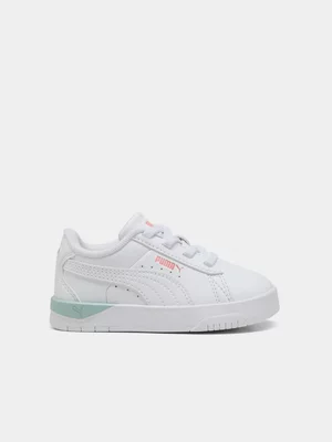 Puma Junior Infant Jada Classic White/Peach/Mint Sneakers 