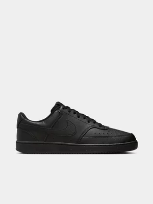 Nike Mens Court Vision Low Next Nature Black Sneakers 
